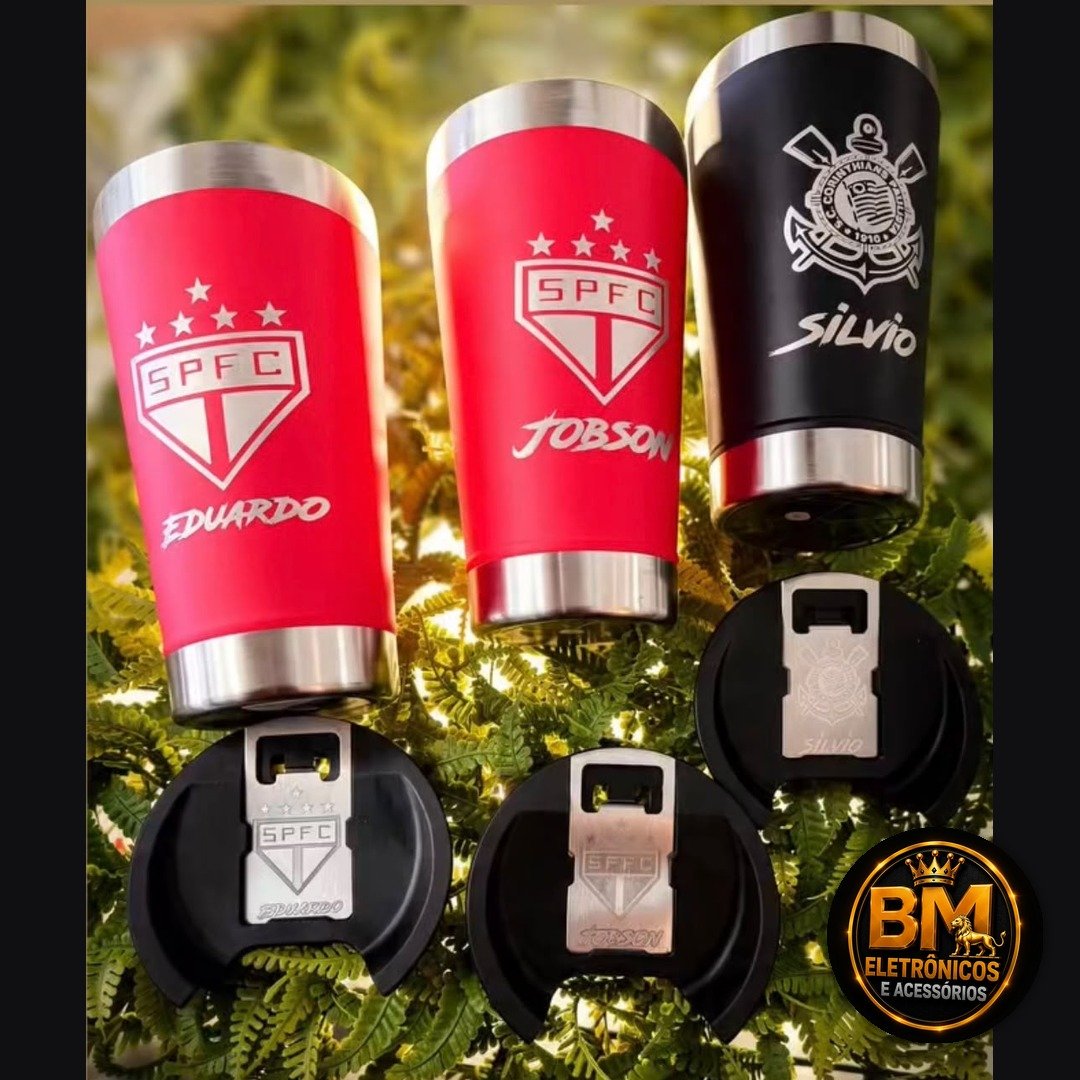 Copo Térmico Personalizado com Tampa Abridora